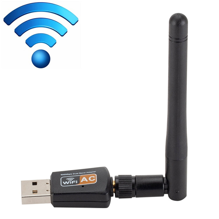 600Mbps 2.4GHz + 5Hz AC Dual Band USB WIFI Adapter with Antenna 600Mbps 2.4GHz + 5Hz AC Dual Band USB WIFI Adapter with Antenna